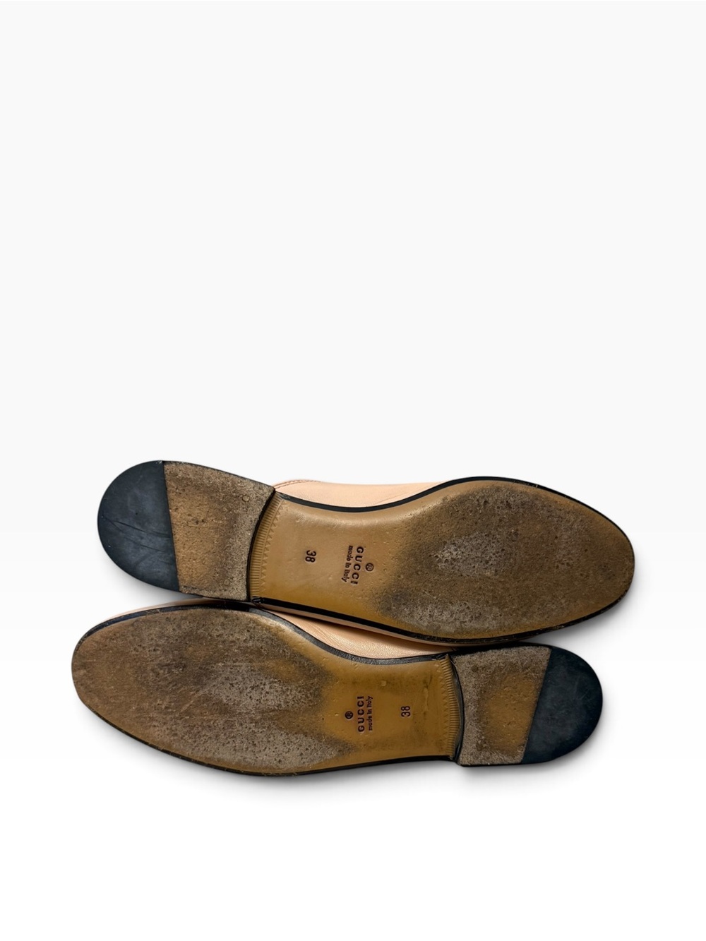 Gucci Princetown Blush Pink Leather Horsebit Mules Size 38 COA - Picture 5 of 7